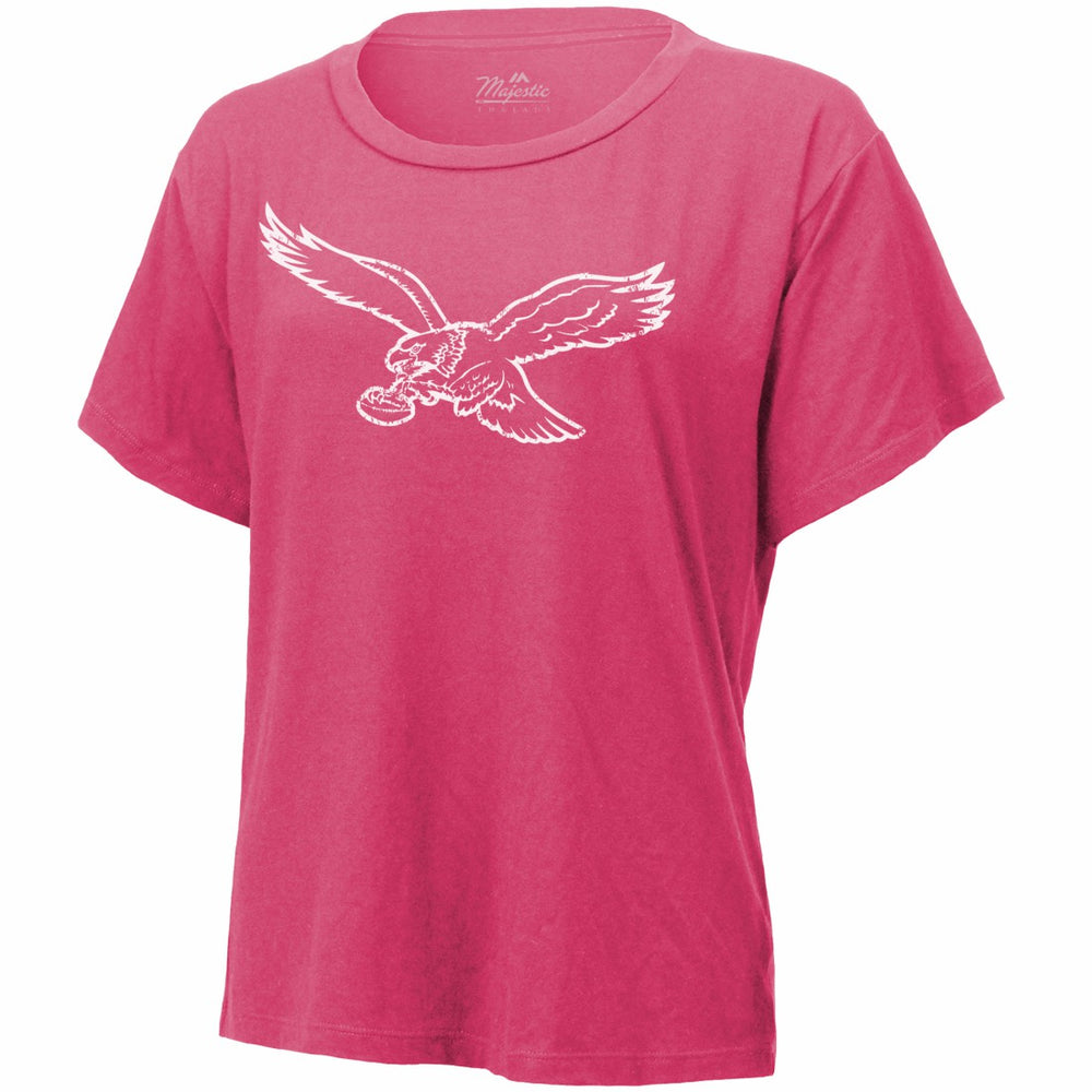 Saquon Barkley  Majestic Threads Women's Name & Number T-Shirt - Philadelphia Eagles