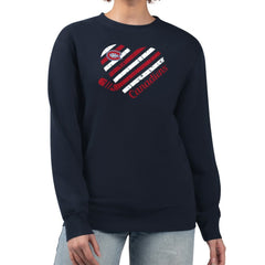 NHL Navy Montreal Canadiens G-III 4Her by Carl Banks Women's Heart Graphic Pullover Sweatshirt