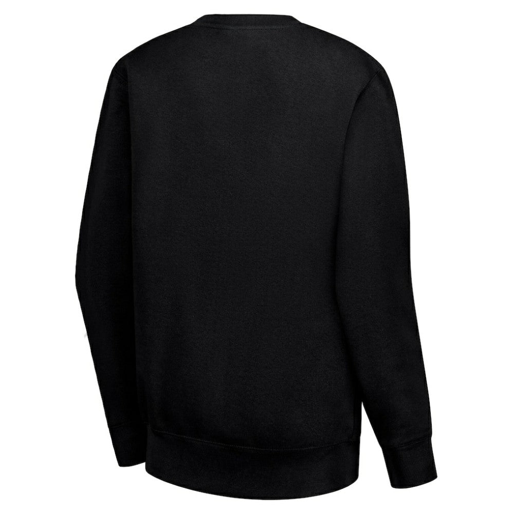 NHL Black Chicago Blackhawks G-III 4Her by Carl Banks Women's Lots Of Love Team Logo Graphic Pullover Sweatshirt