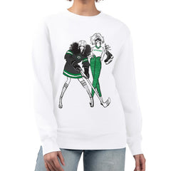 NHL White Dallas Stars G-III 4Her by Carl Banks Women's Hockey Girls Team Graphic Fleece Pullover Sweatshirt