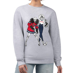 NHL Heather Gray Florida Panthers G-III 4Her by Carl Banks Women's Hockey Girls Team Graphic Fleece Pullover Sweatshirt