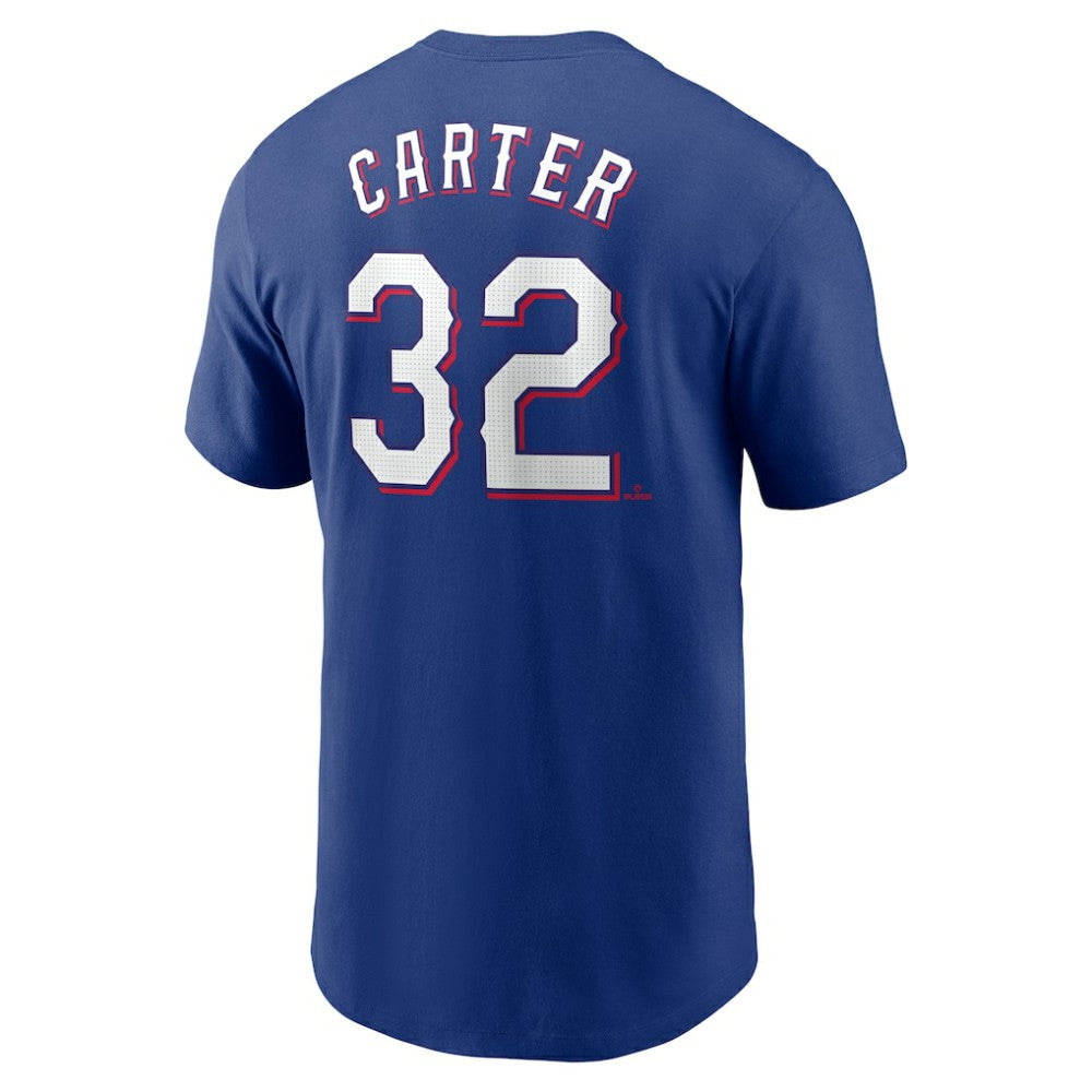 MLB Evan Carter Texas Rangers Nike Fuse Name & Number T-Shirt