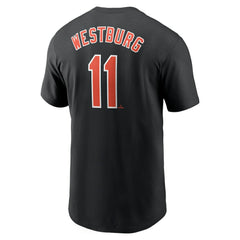 MLB Jordan Westburg Baltimore Orioles Nike Fuse Name & Number T-Shirt