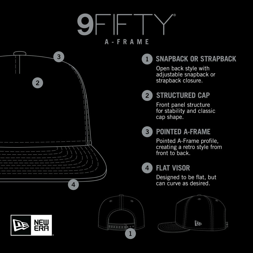 NBA Phoenix Suns Dip-Dye 9FIFTY A-Frame Trucker Snapback Hat