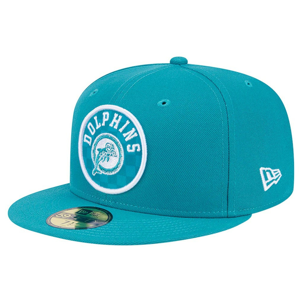 Checkered 59FIFTY Fitted Hat - Miami Dolphins