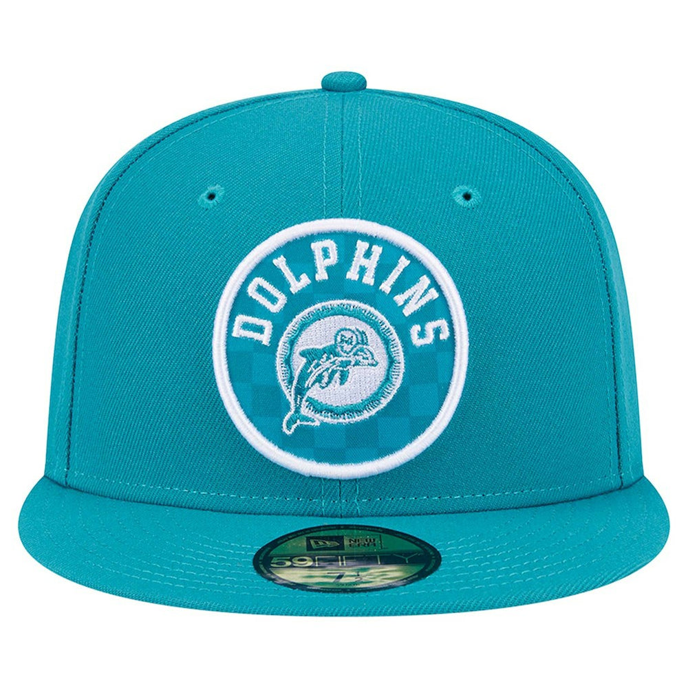 Checkered 59FIFTY Fitted Hat - Miami Dolphins
