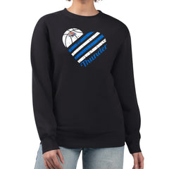 NBA Oklahoma City Thunder G-III 4Her by Carl Banks Women's Heart Graphic Fleece Pullover Sweatshirt
