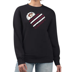 NBA Cleveland Cavaliers G-III 4Her by Carl Banks Women's Heart Graphic Fleece Pullover Sweatshirt sale