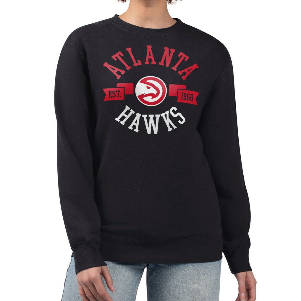 NBA Atlanta Hawks G-III 4Her by Carl Banks Women's Large Team Logo Graphic Fleece Pullover Sweatshirt