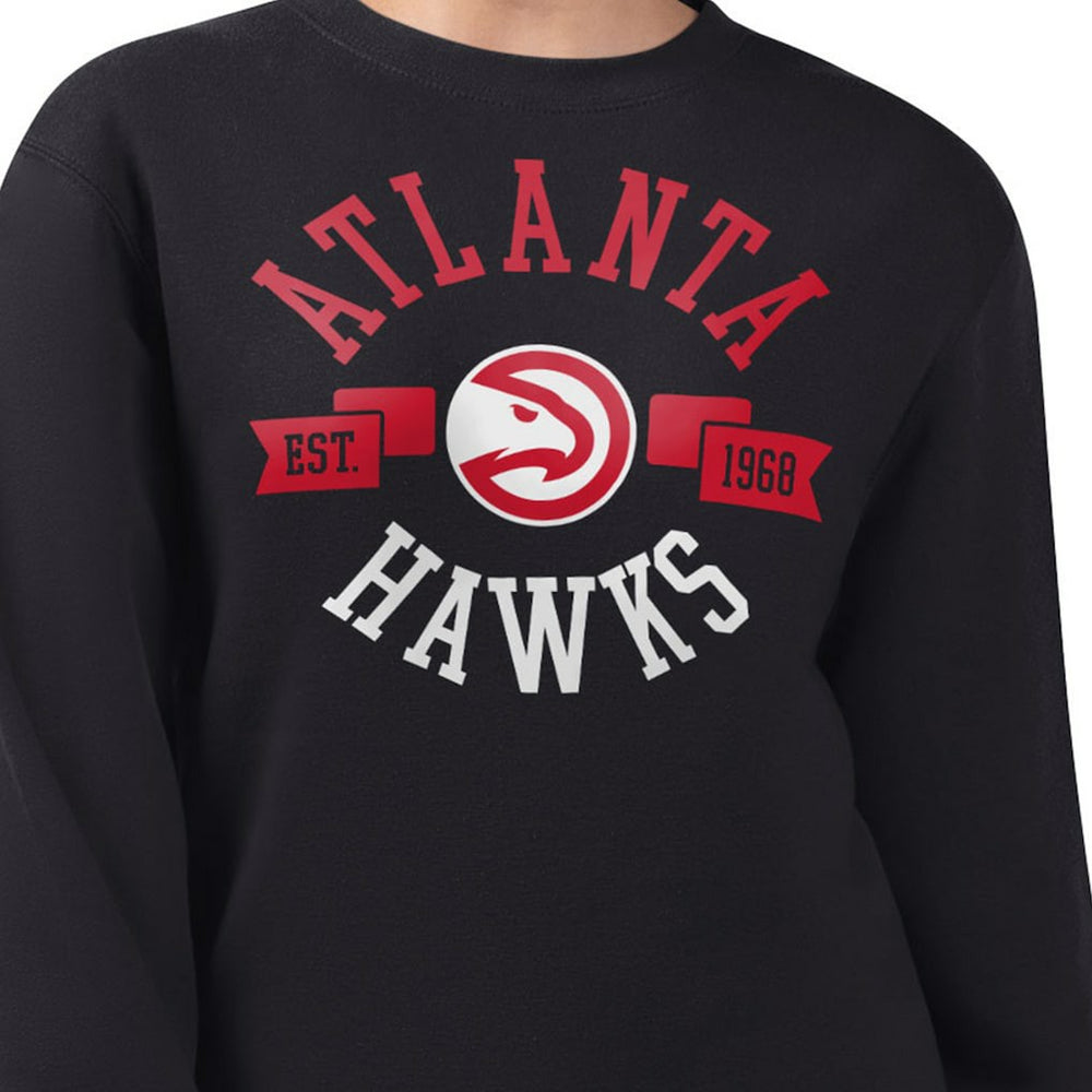 NBA Atlanta Hawks G-III 4Her by Carl Banks Women's Large Team Logo Graphic Fleece Pullover Sweatshirt