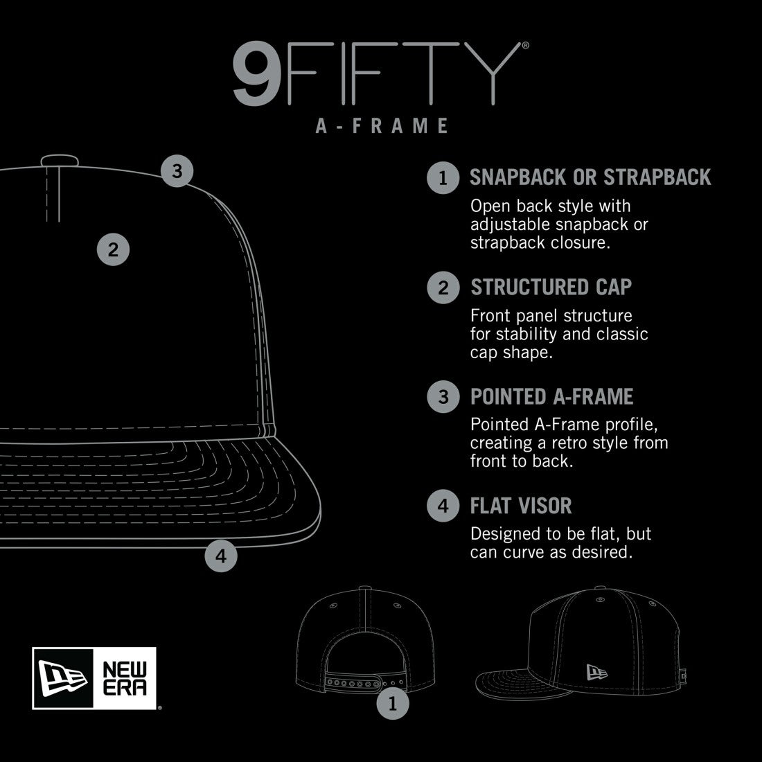 Striped A-Frame 9FIFTY Adjustable Trucker Snapback Hat - New York Jets