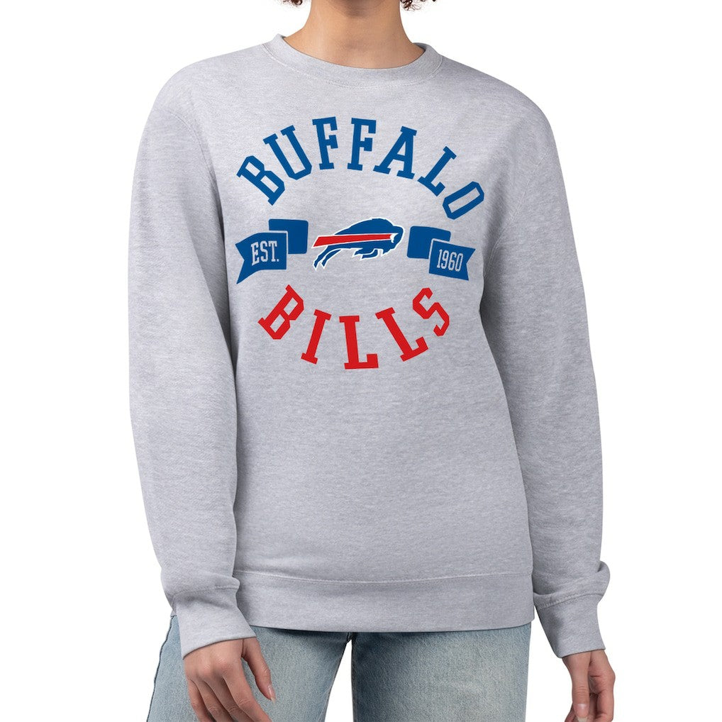G-III 4Her by Carl Banks Women's Large Team Graphic Fleece Pullover Sweatshirt - Buffalo Bills