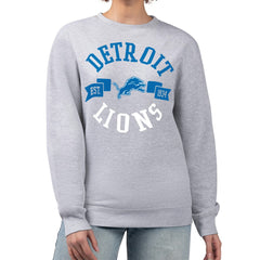 G-III 4Her by Carl Banks Women's Large Team Graphic Fleece Pullover Sweatshirt - Detroit Lions