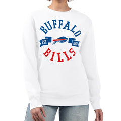 G-III 4Her by Carl Banks Women's Large Team Graphic Fleece Pullover Sweatshirt - Buffalo Bills