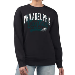 G-III 4Her by Carl Banks Women's Filigree Logo Graphic Fleece Pullover Sweatshirt - Philadelphia Eagles