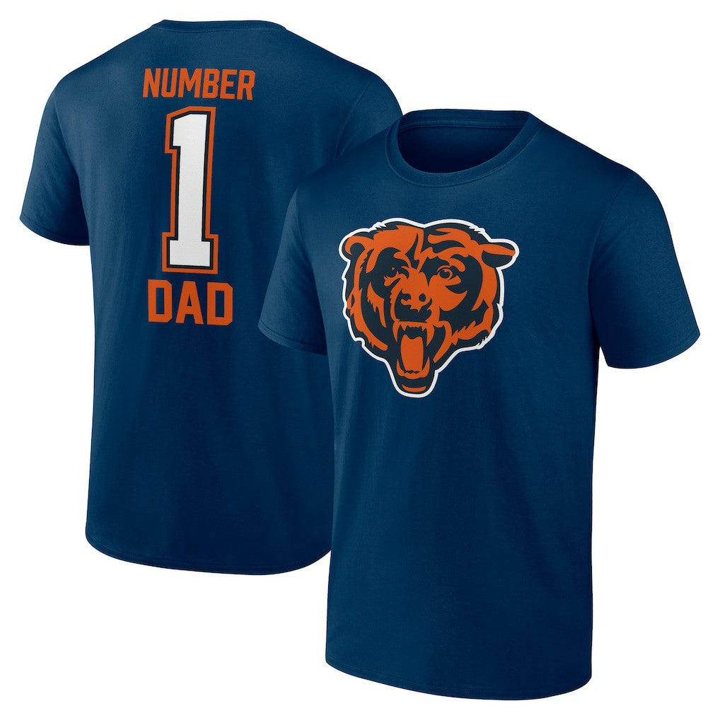 Father's Day #1 Dad T-Shirt - Chicago Bears