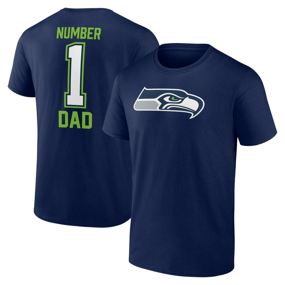 Father's Day #1 Dad T-Shirt - Seattle Seahawks