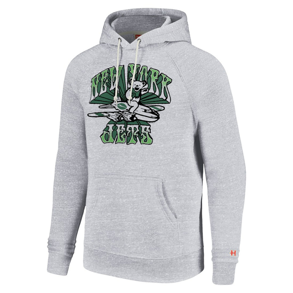 Homage Unisex Grateful Dead Tri-Blend Pullover Hoodie - New York Jets