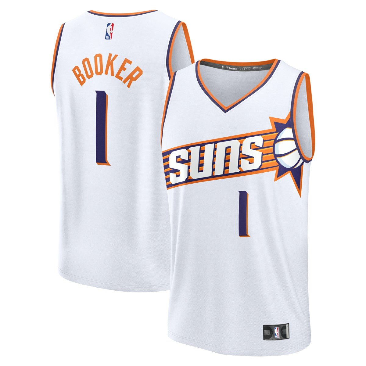 NBA Devin Booker Phoenix Suns Youth Fast Break Replica Player Jersey