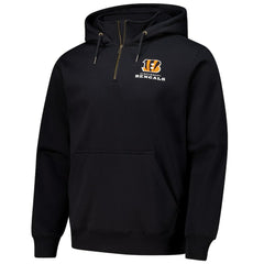 Dunbrooke Unisex Defender Quarter-Zip Hoodie - Cincinnati Bengals