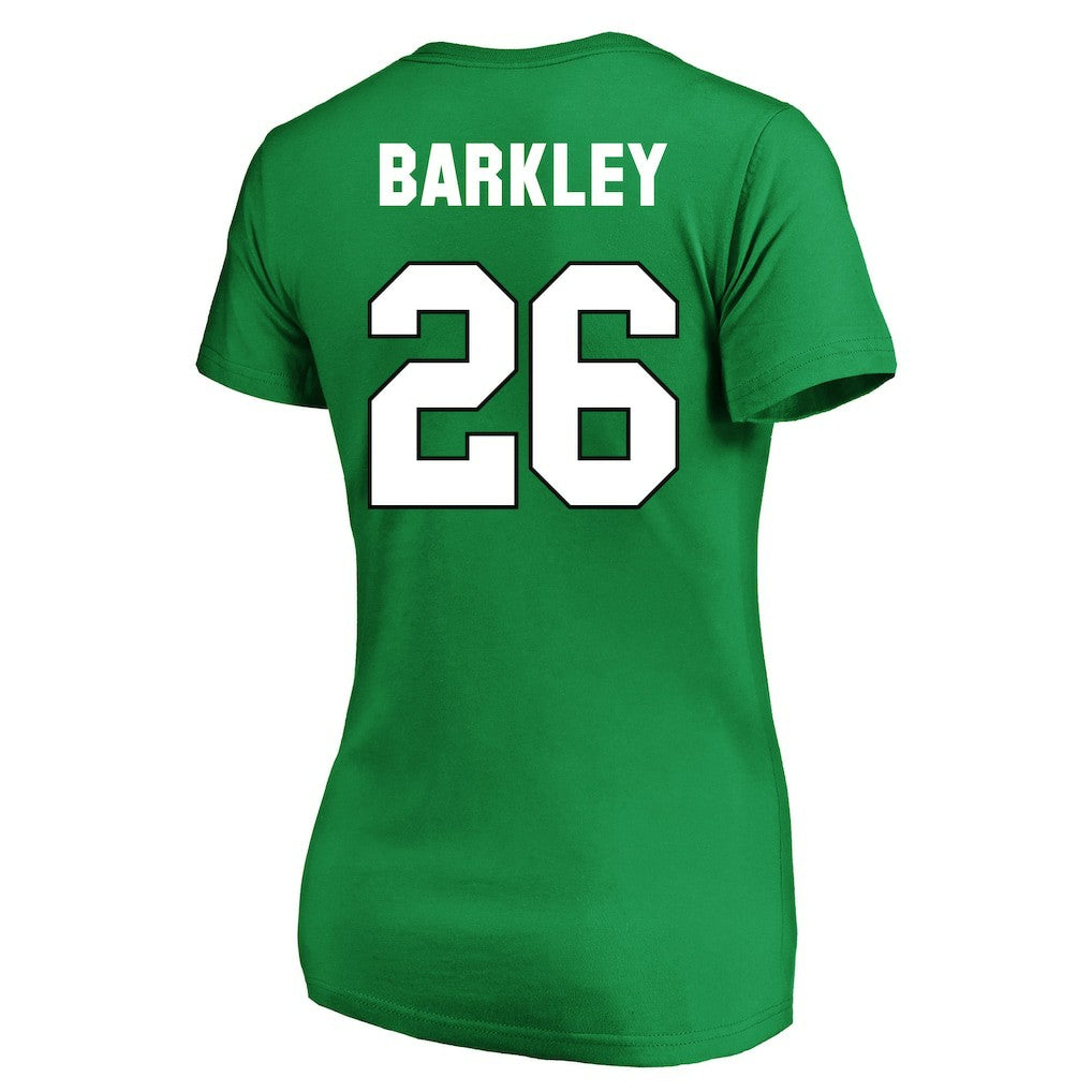 Saquon Barkley  Women's Plus Size Fair Catch Name & Number Scoop Neck T-Shirt - Philadelphia Eagles