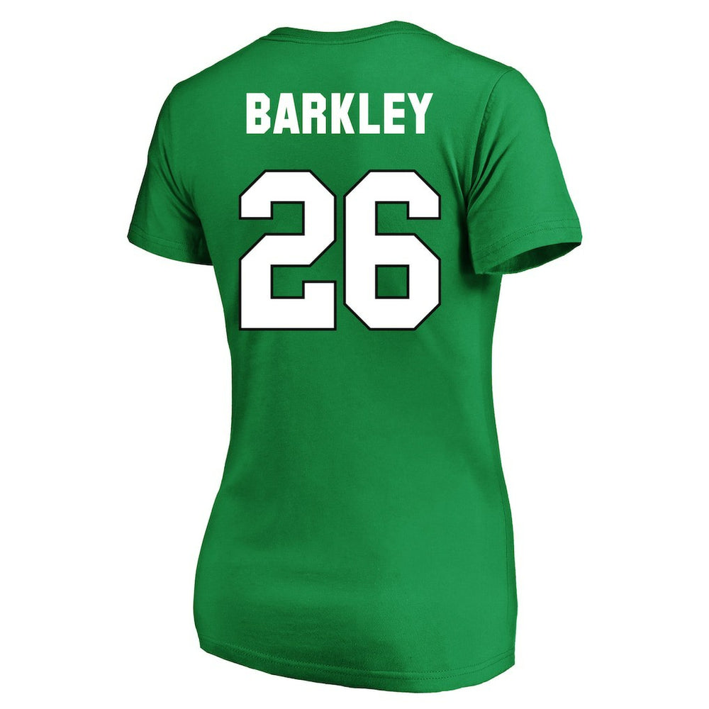 Saquon Barkley  Women's Plus Size Fair Catch Name & Number Scoop Neck T-Shirt - Philadelphia Eagles