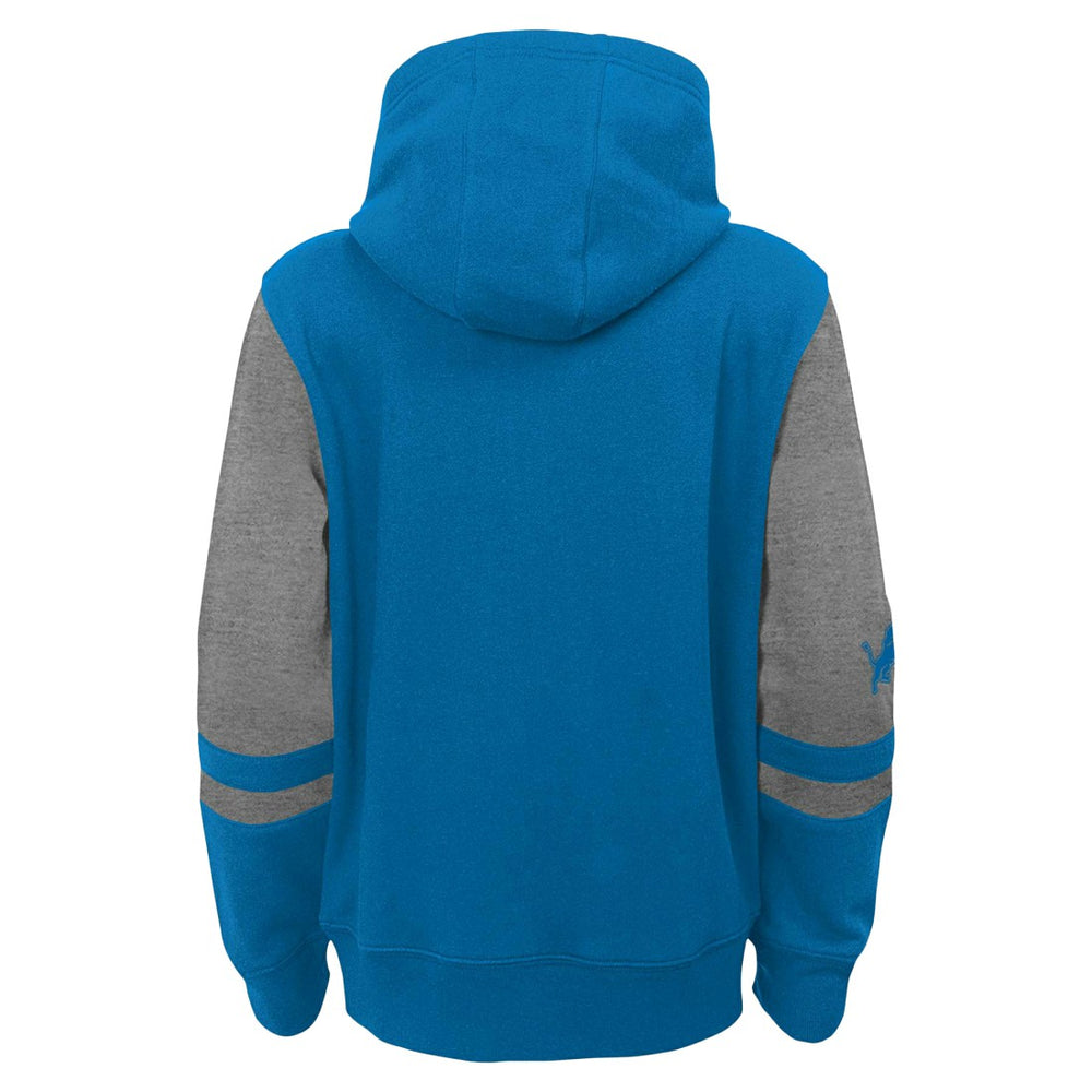 Preschool Stadium Color Block Full-Zip Hoodie - Detroit Lions