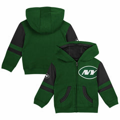 Preschool Stadium Color Block Full-Zip Hoodie - New York Jets
