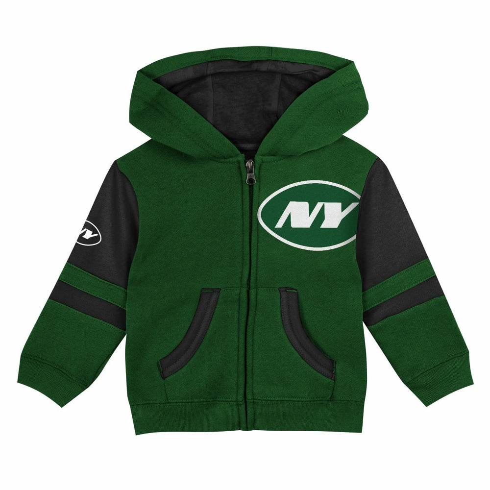Preschool Stadium Color Block Full-Zip Hoodie - New York Jets