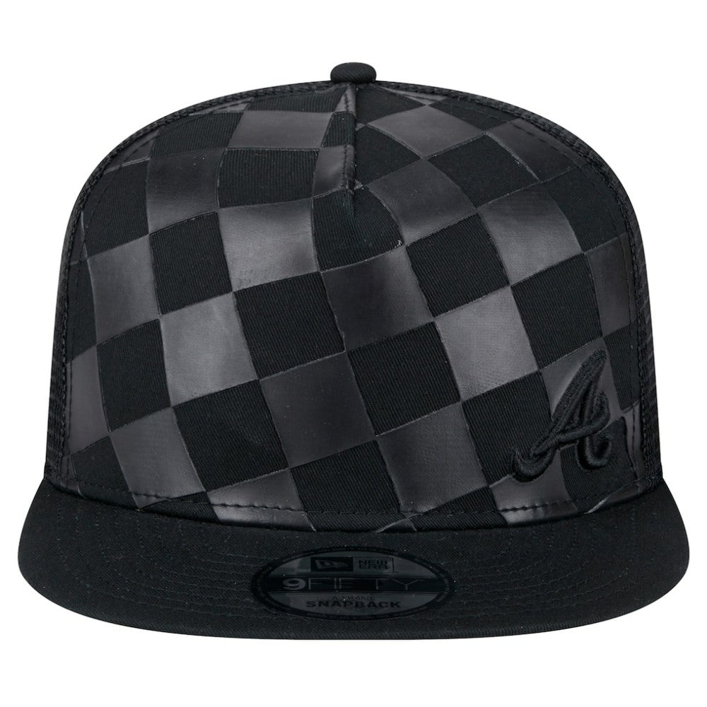 MLB Atlanta Braves New Era Score Check A-Frame Trucker 9FIFTY Snapback Hat