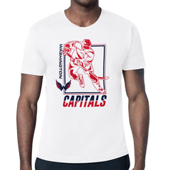 NHL White Washington Capitals Starter Player Grid T-Shirt