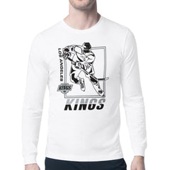NHL White Los Angeles Kings Starter Player Grid Long Sleeve T-Shirt