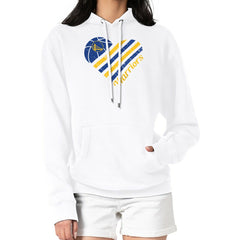 NBA Golden State Warriors G-III 4Her by Carl Banks Women's Heart Pullover Hoodie - White shop