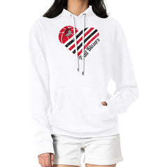 NBA Portland Trail Blazers G-III 4Her by Carl Banks Women's Heart Pullover Hoodie - White outlet