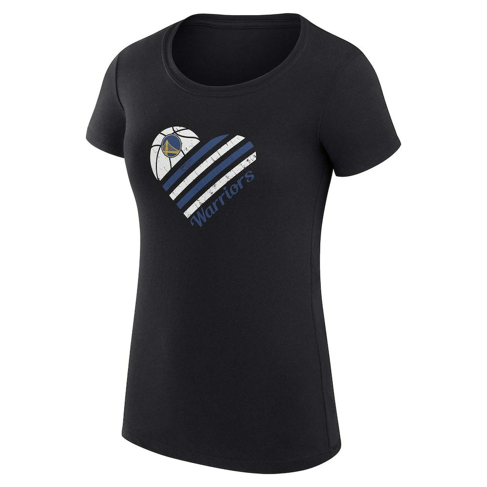 NBA Golden State Warriors G-III 4Her by Carl Banks Women's Super-Slim Fit Lightweight Heart T-Shirt sale