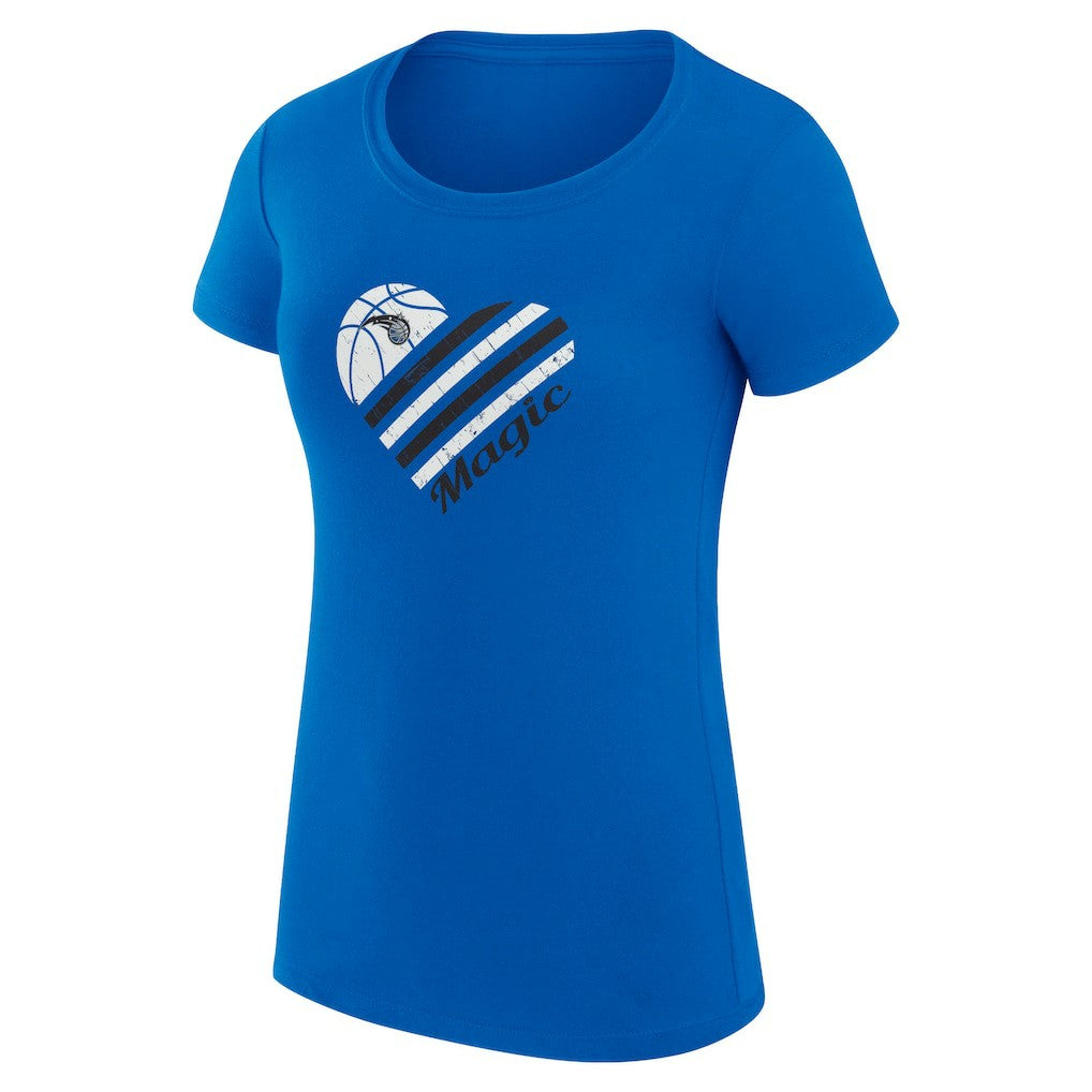 NBA Orlando Magic G-III 4Her by Carl Banks Women's Super-Slim Fit Lightweight Heart T-Shirt