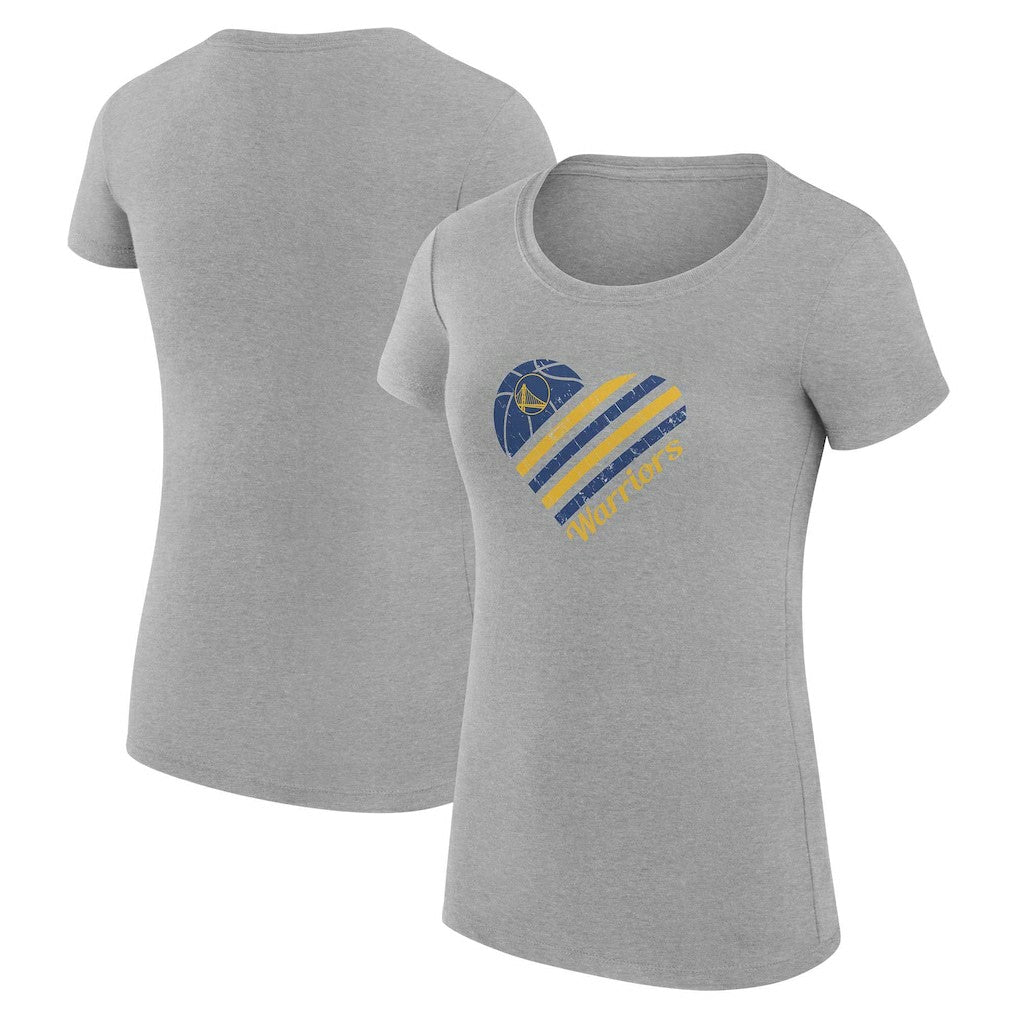 NBA Golden State Warriors G-III 4Her by Carl Banks Women's Super-Slim Fit Lightweight Heart T-Shirt sale