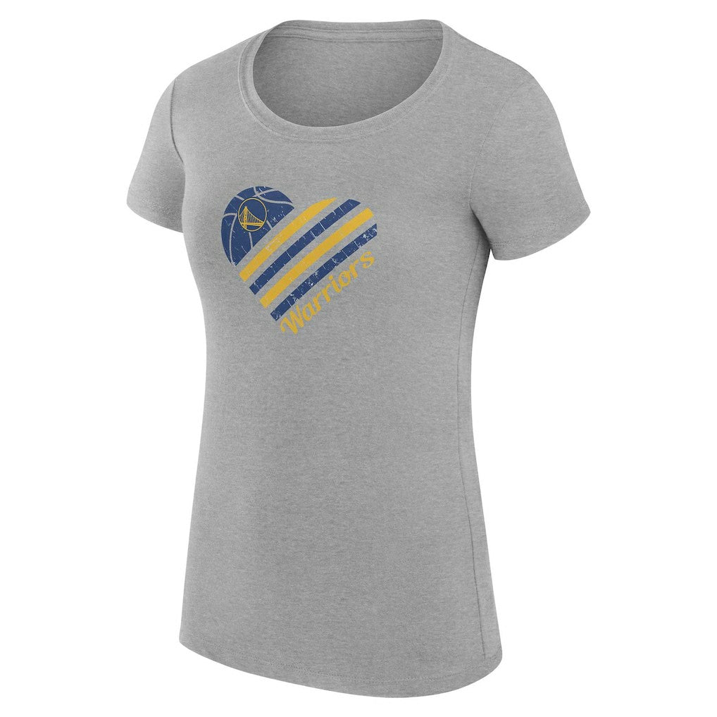 NBA Golden State Warriors G-III 4Her by Carl Banks Women's Super-Slim Fit Lightweight Heart T-Shirt sale