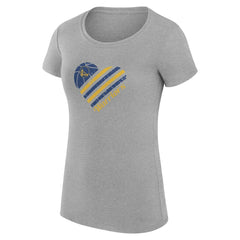 NBA Golden State Warriors G-III 4Her by Carl Banks Women's Super-Slim Fit Lightweight Heart T-Shirt sale