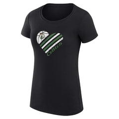 NBA Boston Celtics G-III 4Her by Carl Banks Women's Super-Slim Fit Lightweight Heart T-Shirt