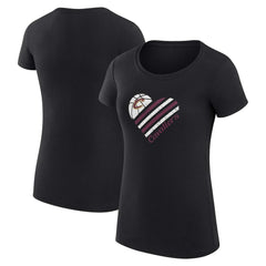 NBA Cleveland Cavaliers G-III 4Her by Carl Banks Women's Super-Slim Fit Lightweight Heart T-Shirt sale