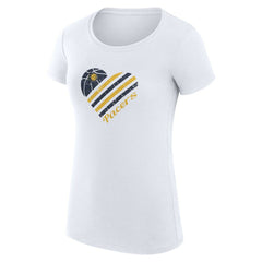 NBA Indiana Pacers G-III 4Her by Carl Banks Women's Super-Slim Fit Lightweight Heart T-Shirt