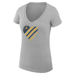 NBA Indiana Pacers G-III 4Her by Carl Banks Women's Super-Slim Fit Lightweight Heart V-Neck T-Shirt