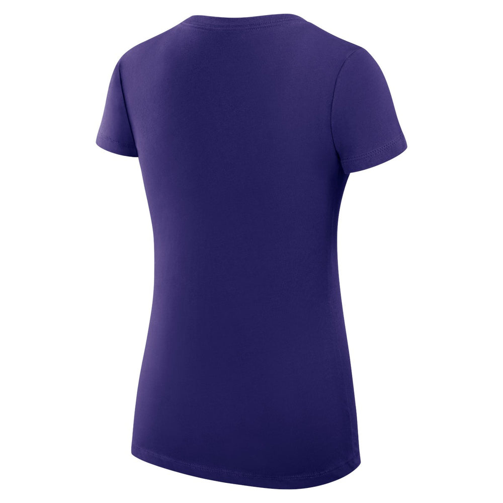NBA Los Angeles Lakers G-III 4Her by Carl Banks Women's Super-Slim Fit Lightweight Heart V-Neck T-Shirt