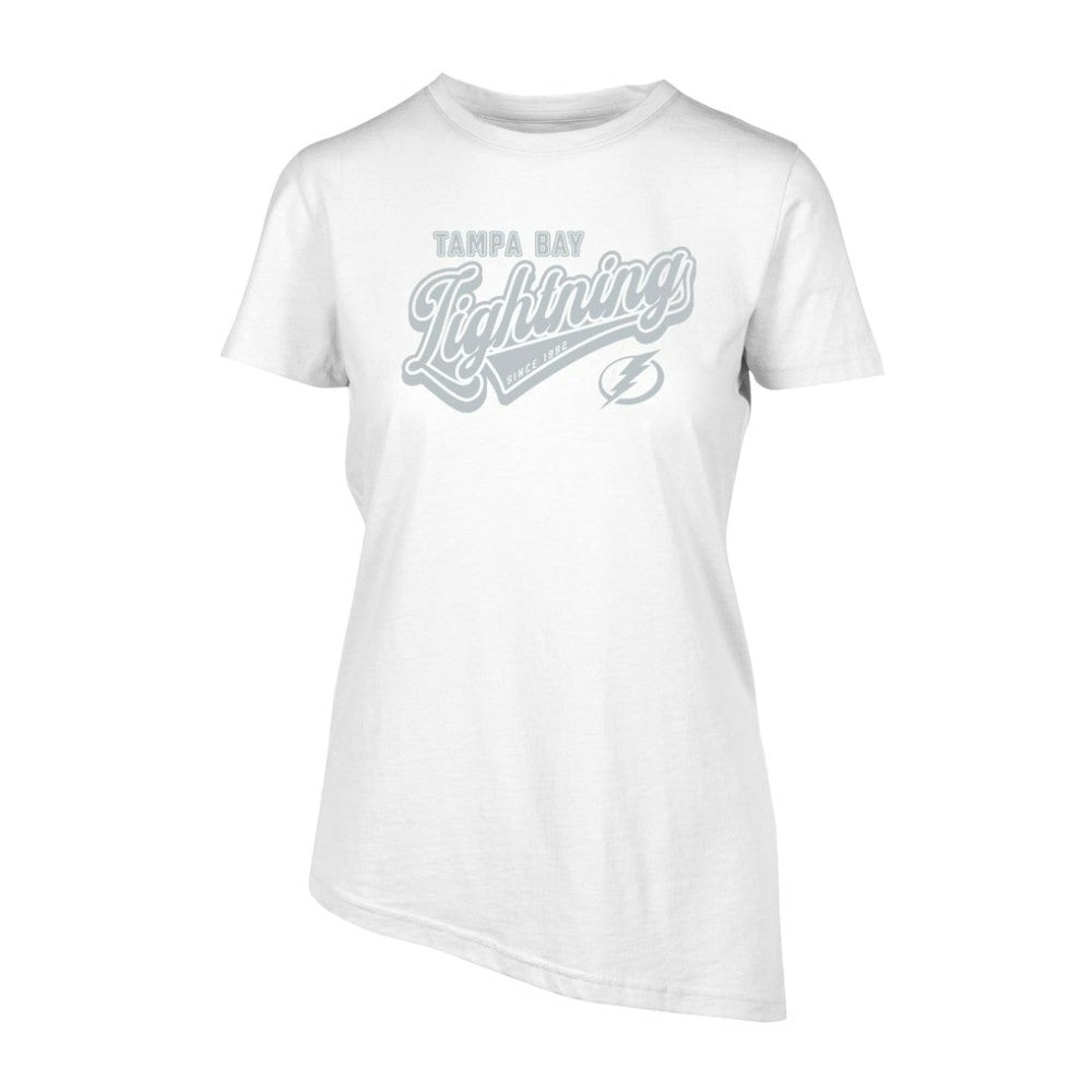 NHL White Tampa Bay Lightning Levelwear Women's Birch Sweep T-Shirt