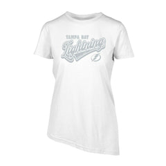NHL White Tampa Bay Lightning Levelwear Women's Birch Sweep T-Shirt