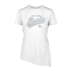 NHL White San Jose Sharks Levelwear Women's Birch Sweep T-Shirt