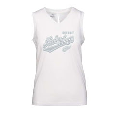 NHL White Detroit Red Wings Levelwear Women's Paisley Sweep V-Neck Tank Top