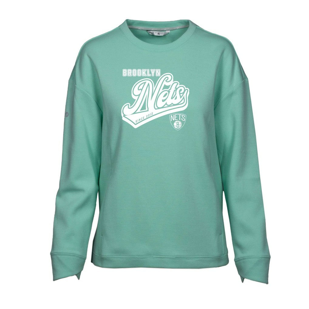 NBA Brooklyn Nets Levelwear Women's Fiona Sweep Pullover Sweatshirt