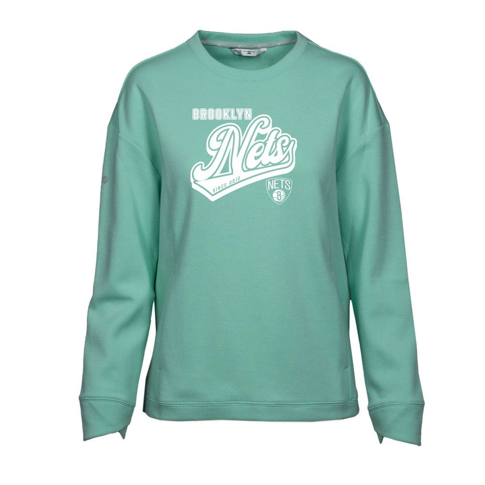NBA Brooklyn Nets Levelwear Women's Fiona Sweep Pullover Sweatshirt